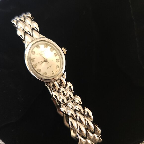 New Marcel Drucker Oval Silver Quartz Women's Watch Crystal Indices 22-920S - Picture 2 of 7